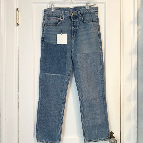 B Sides Marcel Patchwork Jeans, Size 27, LNWT - Picture 2 of 10
